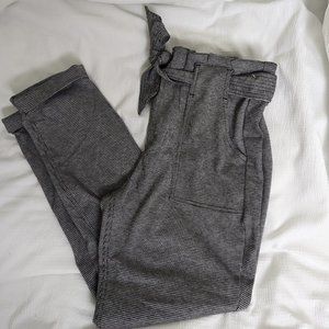 Womens Belted plaid dress pants